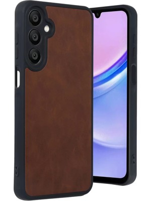 Newface Samsung Galaxy A16 5g Kılıf Aras Deri Kapak - Taba