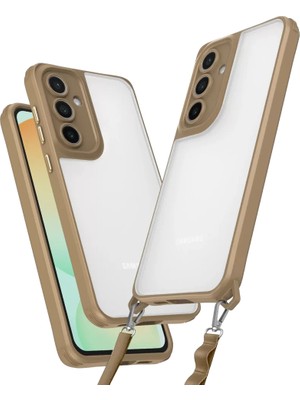 Newface Samsung Galaxy A55 5g Kılıf Penta Silikon Kılıf - Çöl Titanyum