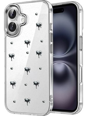 Newface Apple iPhone 16 Fiyonk Desenli Kapak - Desen 1