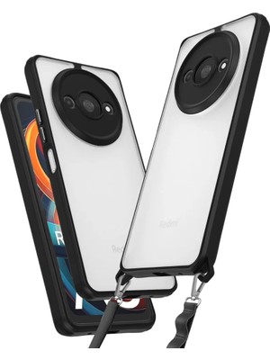 Newface Xiaomi Redmi A3 4g Kılıf Penta Silikon Kılıf - Siyah