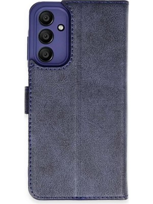 Newface Samsung Galaxy A15 4g Kılıf Trend S Plus Kapaklı Kılıf - Lacivert