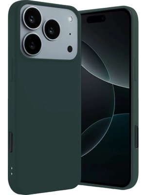 Newface Apple iPhone 17 Pro First Silikon - Koyu Yeşil