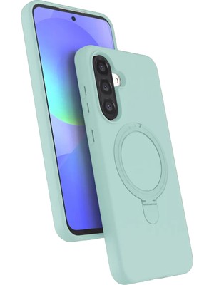 Newface Samsung Galaxy A37 5g Regal Magsafe Standlı Kapak - Su Yeşili