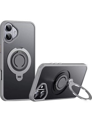 Joko Apple iPhone 16 Plus Avatar 360 Dönen Magsafe Kapak - Titan Gri