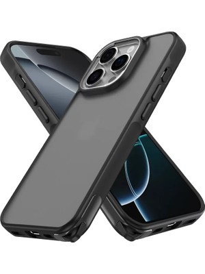 Newface Apple iPhone 16 Pro Max Kılıf Elegant Kapak - Siyah