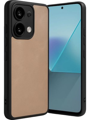 Newface Xiaomi Redmi Note 13 Pro 5g Kılıf Aras Deri Kapak - Pudra