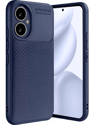 Newface Honor 400 Kılıf Auto Focus Karbon Kapak - Lacivert