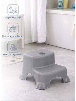 Küçük Hazine Çok Amaçlı Katlı Basamak 516 (Yeni) Soft Gri