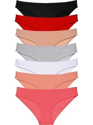 MiraLive 7 Adet Süper Eko Set Likralı Kadın Slip Külot Set 2