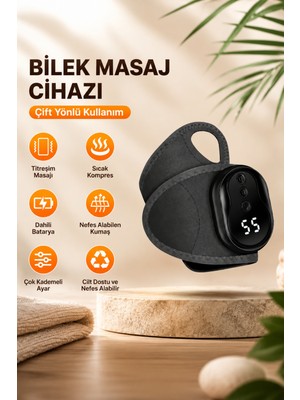Blackbird Game Center Auhma AMG40 Şarj Edilebilir Akıllı Isıtmalı Masaj Aleti 3 Kademeli Titreşim & 5 Kademeli Isı Ayarlı Bileklik