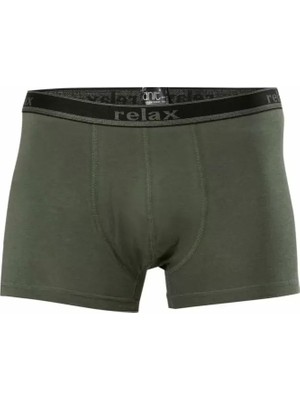 MiraLive Relax Pamuklu Esnek Erkek Boxer Haki - 1268A