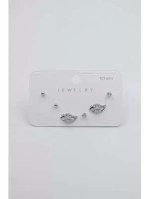 MiraLive Çoklu Set Küpe - Gümüş