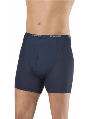 MiraLive Bambu Düz Renk Erkek Boxer Lacivert - 1275A