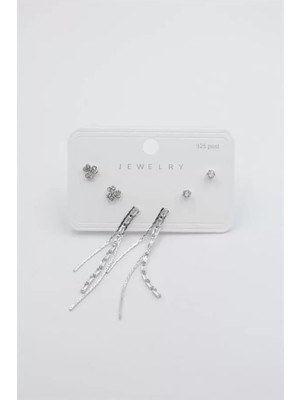 MiraLive Çoklu Set Küpe - Gümüş