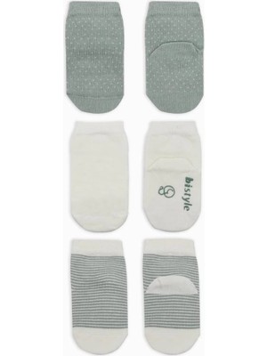 Kentex Mey Ithalat®  Puanlı Kaymaz Penye Soket Çorap 3'lü BS10108 Nil (Adet Fiyatıdır)