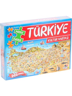 Kentex Mey Ithalat® 7213 Türkiye Kültür Haritası Puzzle -Totteriq
