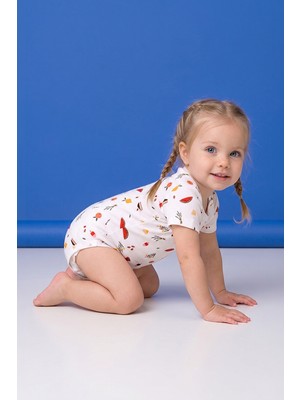 Kidyra %100 Pamuklu Reglan Kol Çıtçıtlı Bebek Body