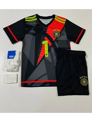 Almanya Euro 2024 Manuel Neuer Kaleci Çocuk Forması 3'lü Set