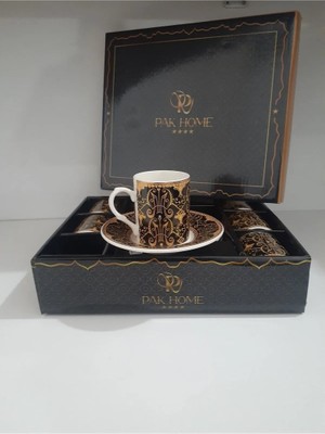 Asil Acar Home Porselen 6 Lı Lüks Kahve Fincan Takımı ROYALEKS-PAK-2206