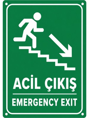 Ti Play Acil Çıkış 50X70CM Pvc Isg Levha