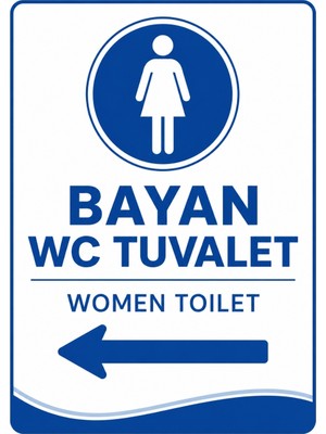 Ti Play Bayan Wc Tuvalet 50X70CM Pvc Isg Levha