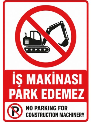 Ti Play Iş Makinası Park Edemez 50X70CM Pvc Isg Levha