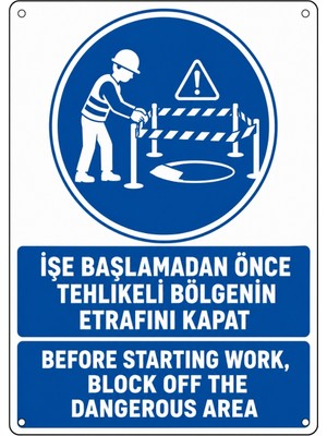 Ti Play Tehlikeli Bölgenin Etrafını Kapat 50X70CM Pvc Isg Levha