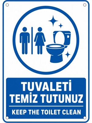 Ti Play Tuvaleti Temiz Tutunuz 50X70CM Pvc Isg Levha
