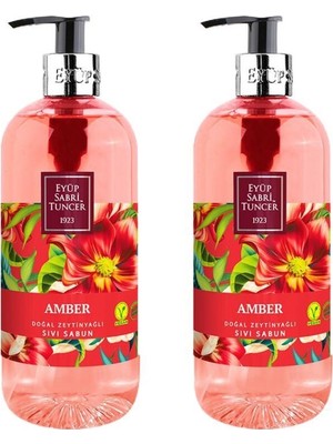 Eyüp Sabri Tuncer Amber Doğal Zeytinyağlı Sıvı Sabun 500 ml x 2 Mistik Koku ve Yumuşaklık