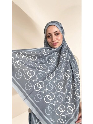 Lunara Scarf Lunara Zincir-Halka Desen Pamuk Şal