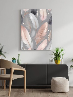 Visdora Dekoratif Tüy Canvas Tablo Ev Ofis Mutfak Dekorasyonu Kanvas Duvar Tablo
