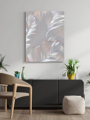 Visdora Dekoratif Yaprak Canvas Tablo Ev Ofis Mutfak Dekorasyonu Kanvas Duvar Tablo