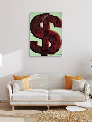 Visdora Dolar Simgesi Canvas Tablo Ev Ofis Mutfak Dekorasyonu Kanvas Duvar Tablo