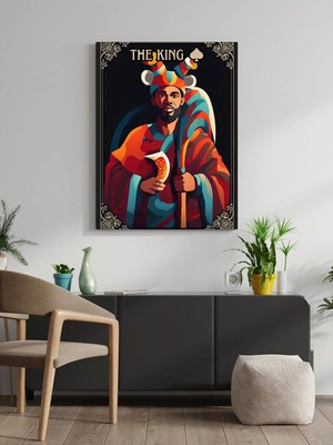 Visdora The King Canvas Tablo Ev Ofis Mutfak Dekorasyonu Kanvas Duvar Tablo