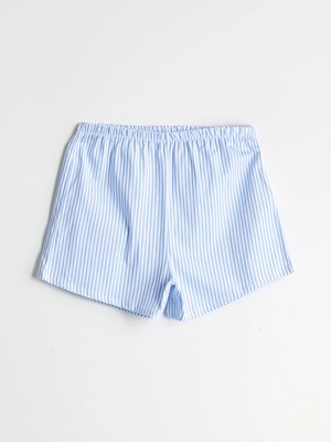 Lc Waikiki Yeni Sezon Beli Lastikli Çizgili Kadın Şort Pijama Altı