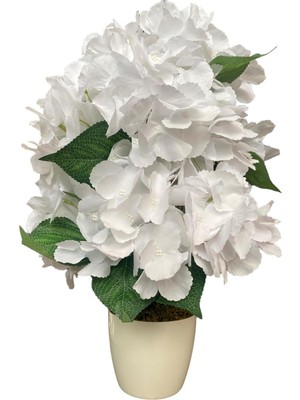 Empressco Beyaz Saksıda Yapay Ortanca Ağacı 40 cm - Fiyatı, Yorumları