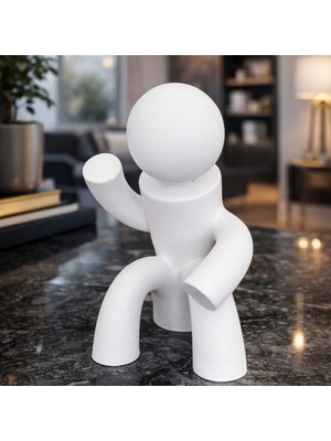 Ares 3D Modern Heykel Masa Lambası, Pembe Heykel Abajur