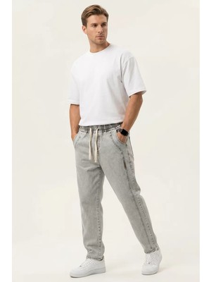 Erkek Rahat Kesim Denim Taş Pantolon