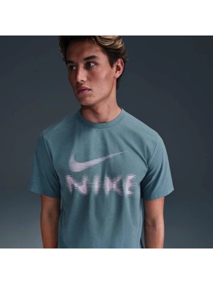 Nike Hyverse Dri-Fıt Mavi Erkek Spor Tişört