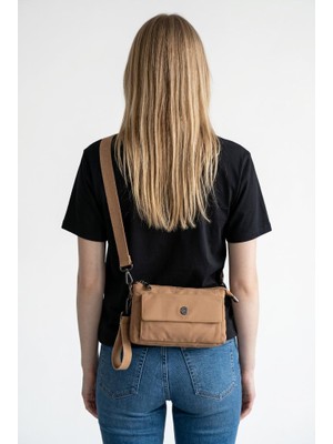 Baginn Paraşüt Kumaş Mini Çapraz Askılı Kadın Çanta Yağmur Geçirmez El Askılı Çanta 20*12 cm Telefonluk