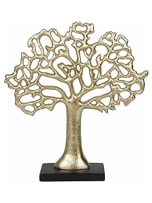 Nacario Karaca Home Tree Biblo Gold 24X26 Cm, Gold