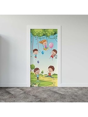 Nacario Kapı Giydirme Kapı Sticker Folyosu Çocuklar