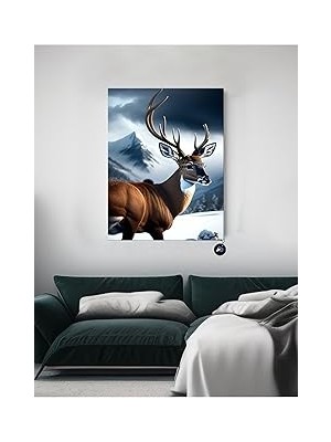 Nacario Postermanya (PSTER20713) Kuzey Kutup Geyiği Iskandinav Tarzı Poster 50 x 70
