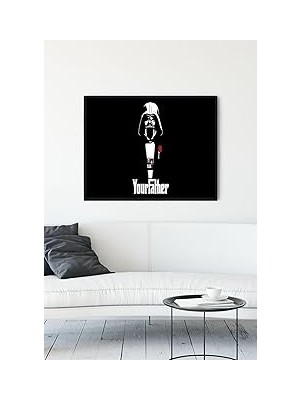 Nacario Postermanya (PSTER13851) Star Wars Eğlenceli Mizahi Çerçeveli Tablo (21X30CM)