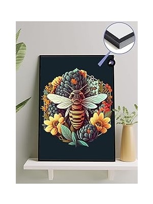 Nacario Postermanya (PSTER1651) Arı ve Yaşam Hayvan Çerçeveli Tablo - Çerçeveli Poster 30 x 40