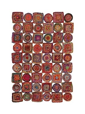 Nacario Koza Home Natura Jüt Halı Hasır Halı Multi 00009A 120 x 180