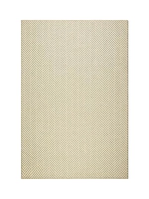 Nacario Ocean Home Textile Ekru Renk Balıksırtı Jüt Halı Kilim 120 x 180 cm