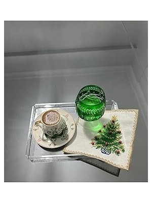 Nacario Linda Mia Boncuklu Yılbaşı Ağacı Kahve Fincanı Altlığı - 1 Adet Yeni Yıl Kokteyl P