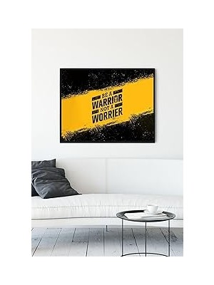 Nacario Postermanya (PSTER12647) Savaşçı Ol Be A Warrior Girişimcilik Çerçeveli Tablo (30 x 40