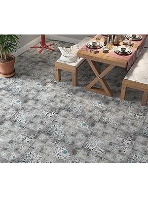 Nacario Stickerart Yer Kaplama Zemin Kaplama Folyosu 65X130 cm Çizgi Fayans Desen